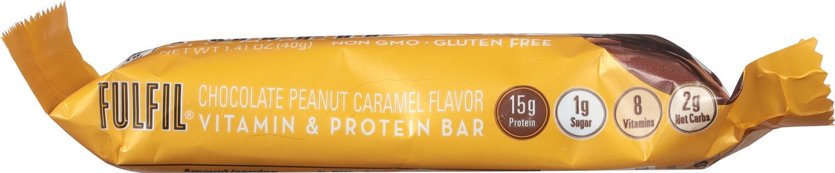 slide 4 of 9, Fulfil Vitamin & Protein Chocolate Peanut Caramel Flavor Bar 1.41 oz, 1.41 oz