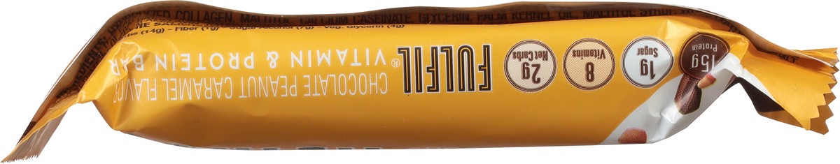 slide 9 of 9, Fulfil Vitamin & Protein Chocolate Peanut Caramel Flavor Bar 1.41 oz, 1.41 oz