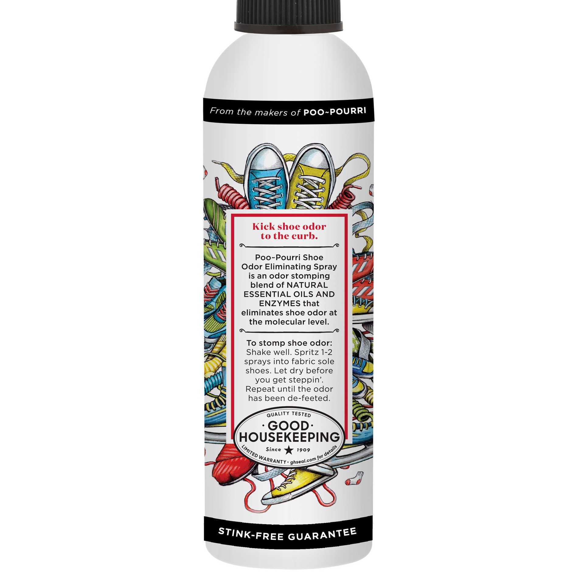 slide 3 of 5, Poo-Pourri Shoe-Pourri, Shoe Odor Eliminator Spray,, 4 oz