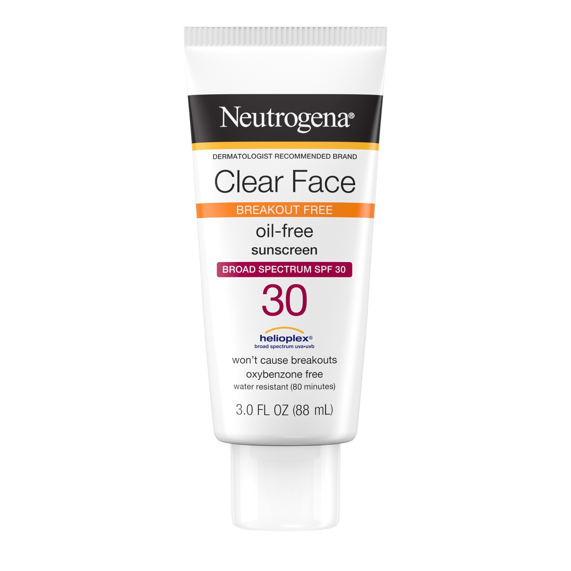 slide 1 of 10, Neutrogena Clear Face Liquid Sunscreen Lotion - SPF 30 - 3 fl oz, 