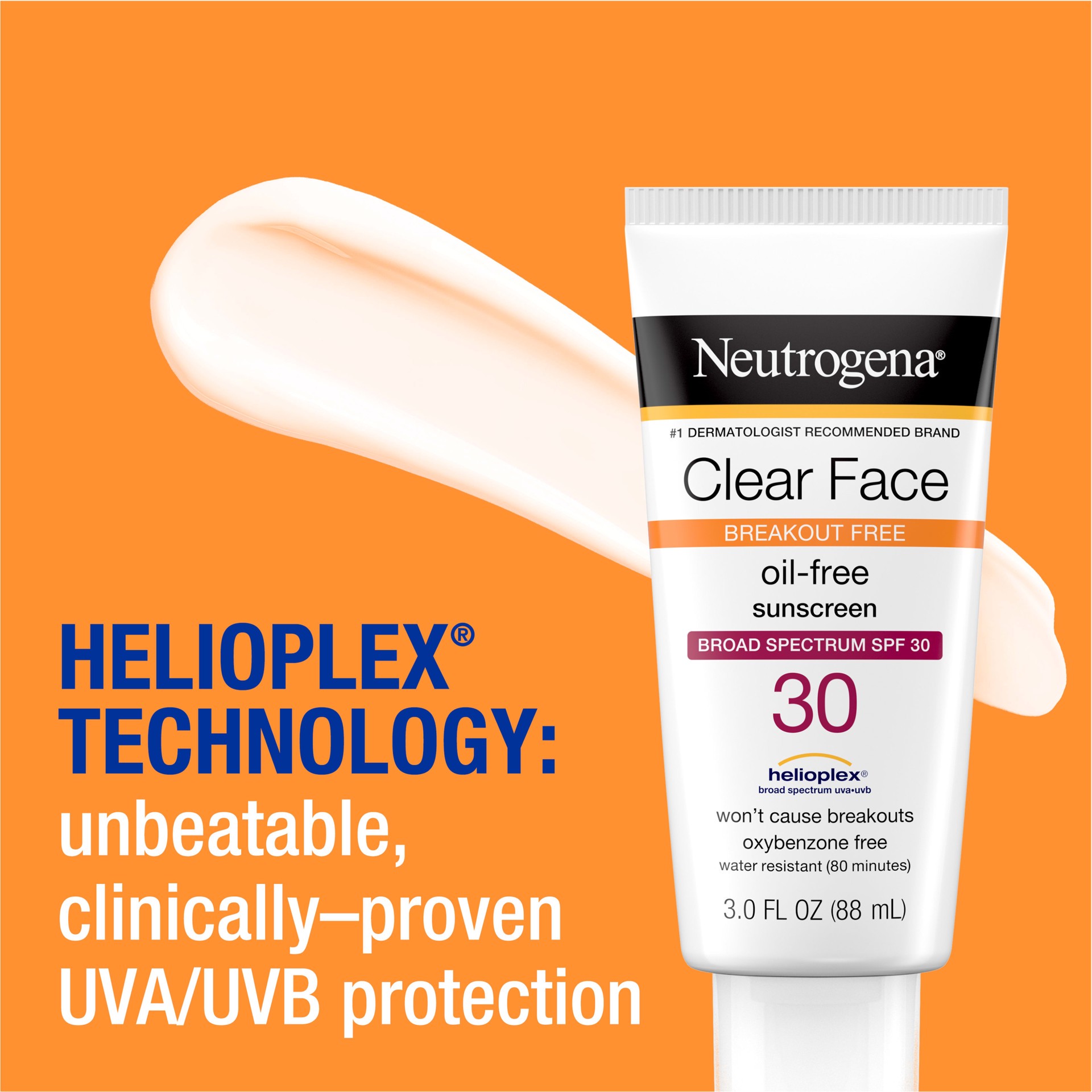 slide 10 of 10, Neutrogena Clear Face Liquid Sunscreen Lotion - SPF 30 - 3 fl oz, 