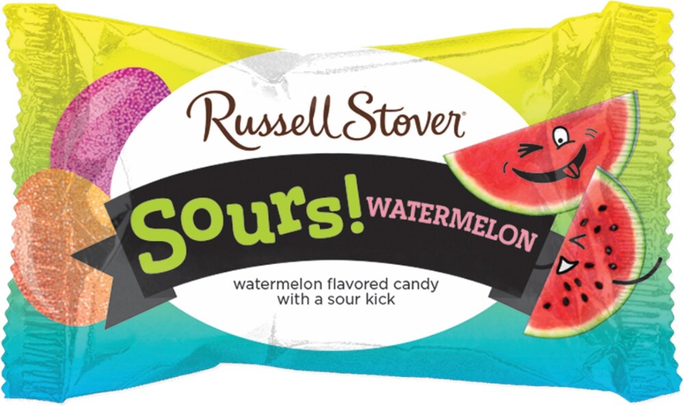 slide 1 of 1, Russell Stover White Pastel Solid Watermelon Sour Egg, 1 oz