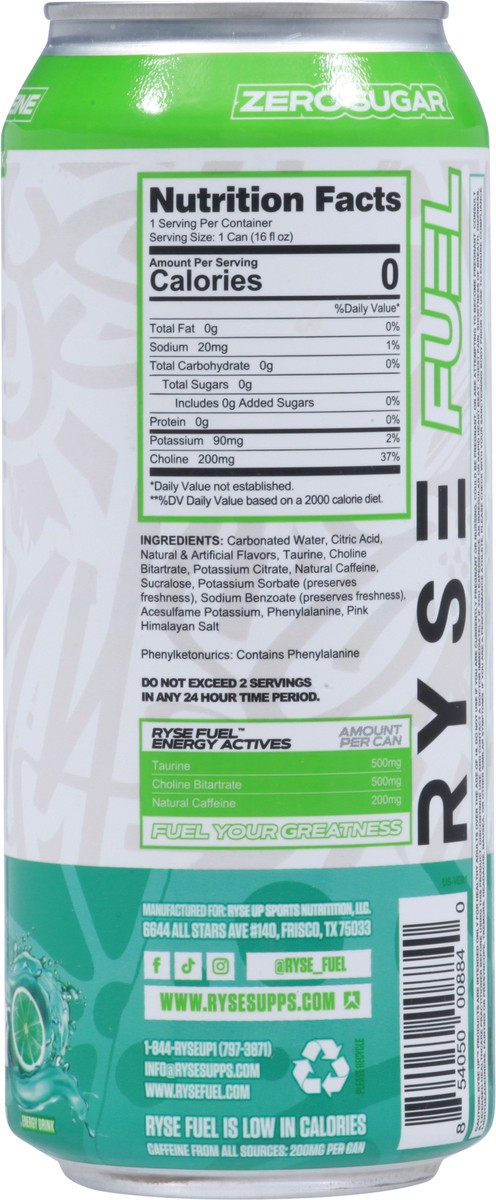 slide 3 of 9, RYSE Fuel Baja Burst Energy Drink 16 fl oz, 16 fl oz