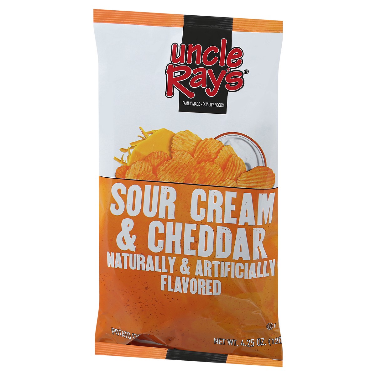 slide 11 of 13, Uncle Ray's Sour Cream & Cheddar Chips, 4.3 oz