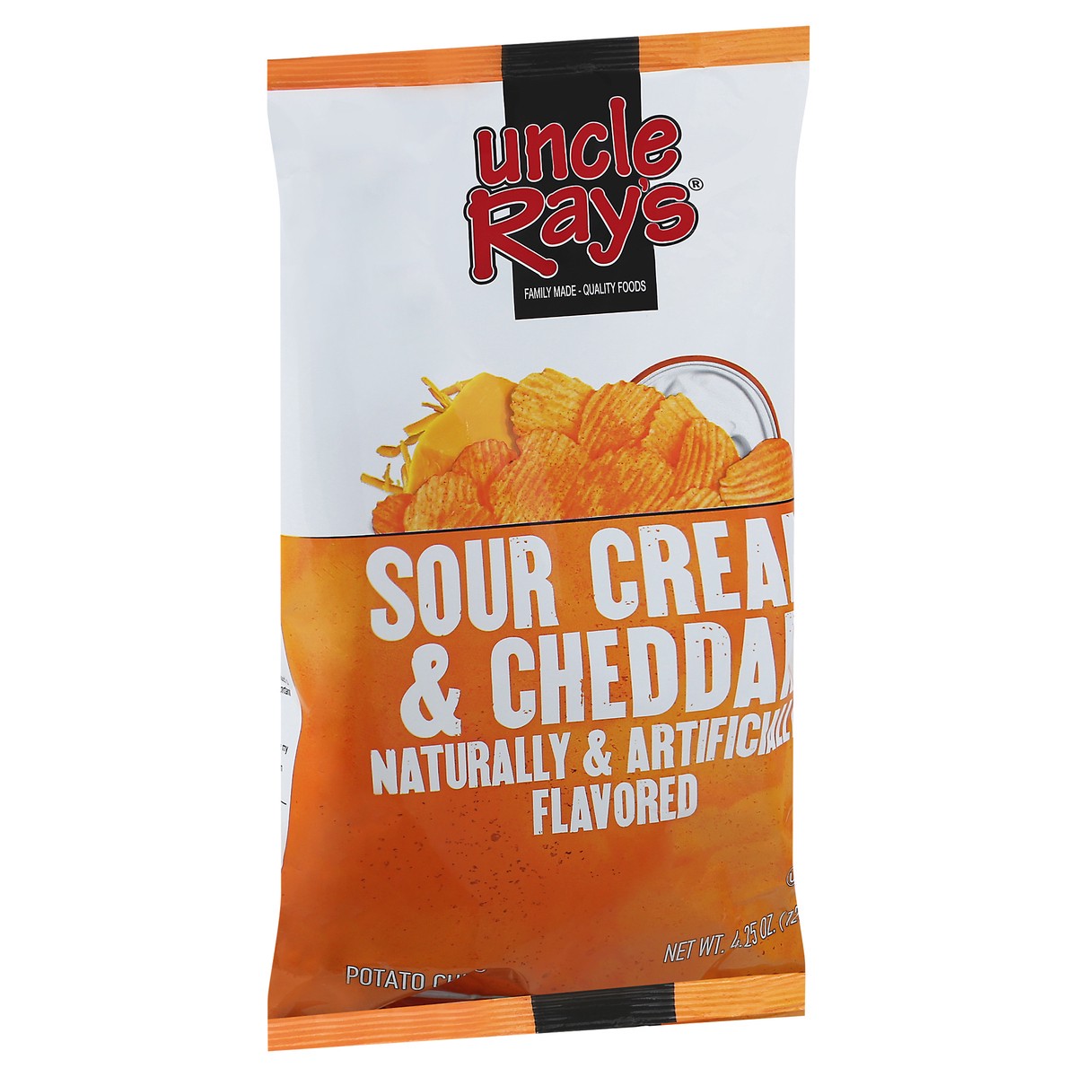 slide 9 of 13, Uncle Ray's Sour Cream & Cheddar Chips, 4.3 oz