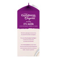 slide 13 of 13, True Goodness Organic 1% Low Fat Milk, Gallon, 2 qt