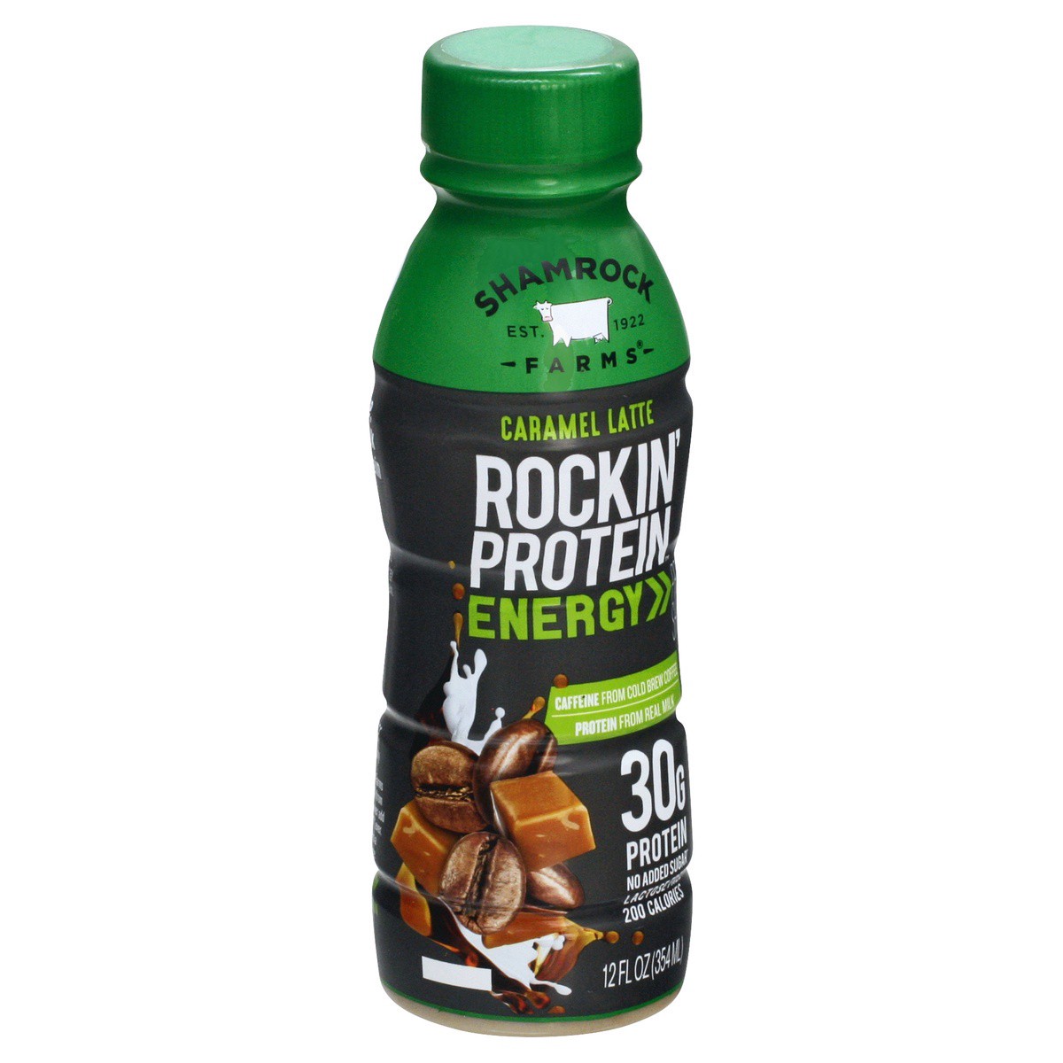 slide 9 of 9, Shamrock Farms Rockin' Protein Energy Caramel Latte Drink - 12 fl oz, 12 fl oz