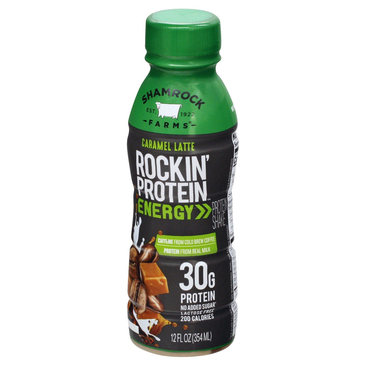 slide 7 of 9, Shamrock Farms Rockin' Protein Energy Caramel Latte Drink - 12 fl oz, 12 fl oz