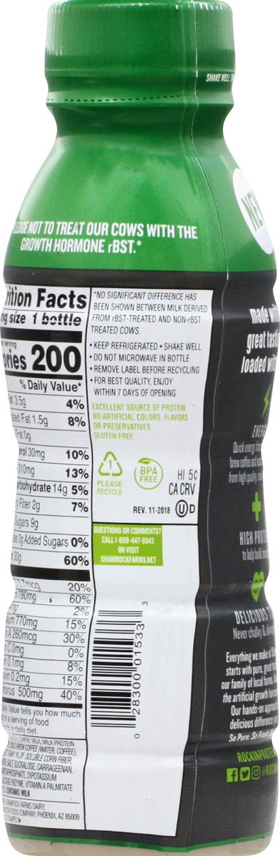 slide 4 of 9, Shamrock Farms Rockin' Protein Energy Caramel Latte Drink - 12 fl oz, 12 fl oz