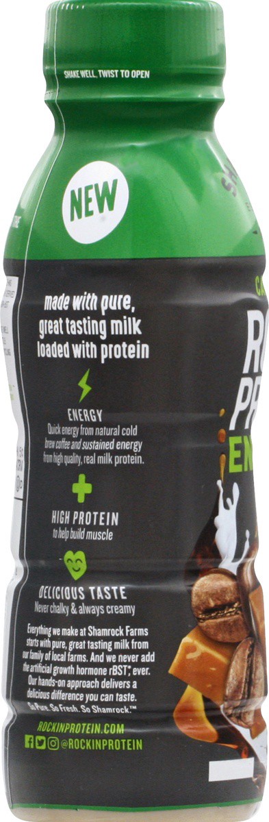 slide 2 of 9, Shamrock Farms Rockin' Protein Energy Caramel Latte Drink - 12 fl oz, 12 fl oz