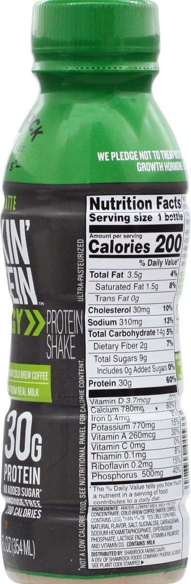 slide 8 of 9, Shamrock Farms Rockin' Protein Energy Caramel Latte Drink - 12 fl oz, 12 fl oz