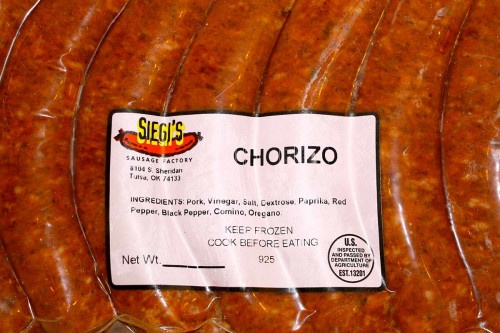 slide 1 of 1, Siegi's Smoked Chorizo, 16 oz