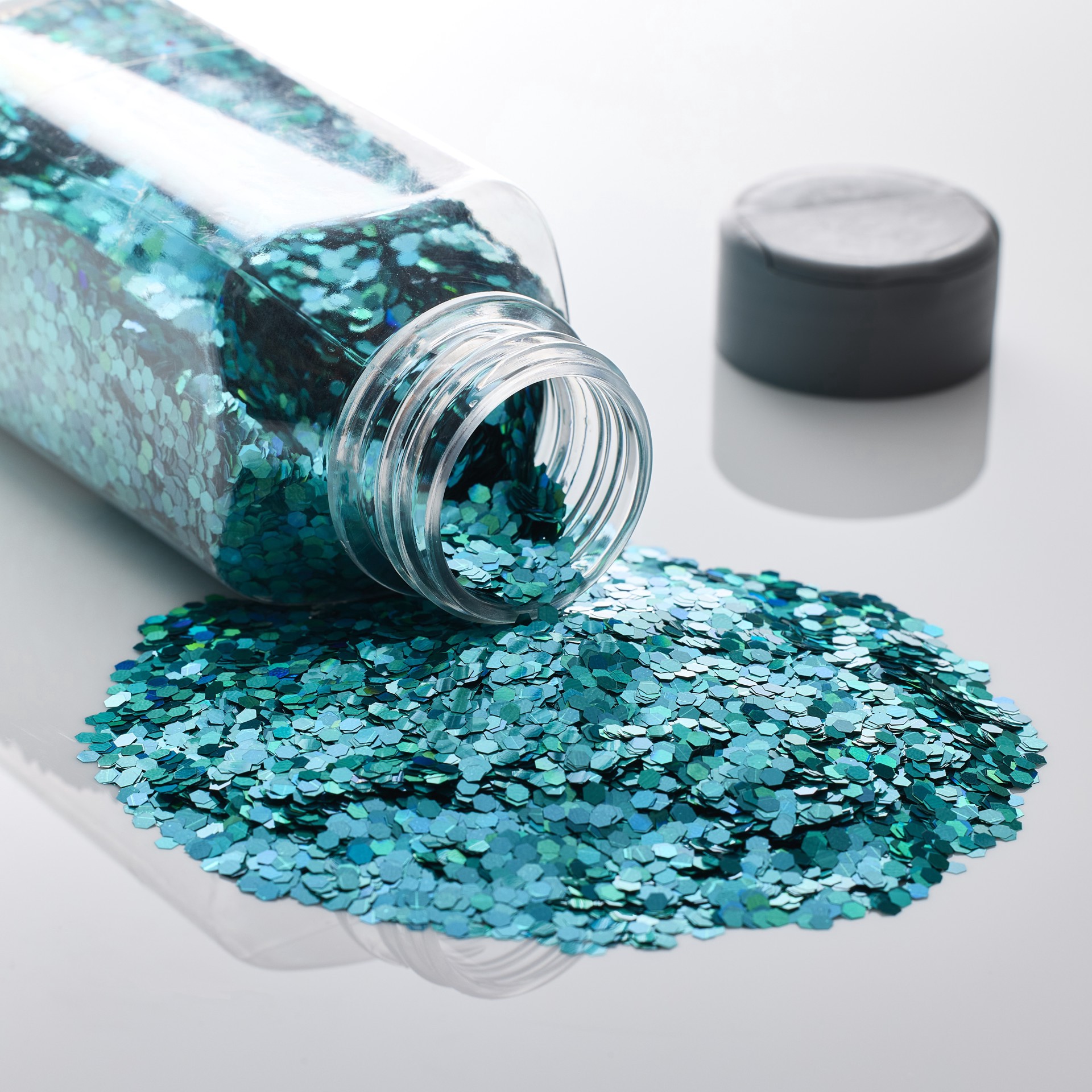 slide 3 of 3, Mint Holographic Chunky Polyester Glitter By Recollections, 5 oz