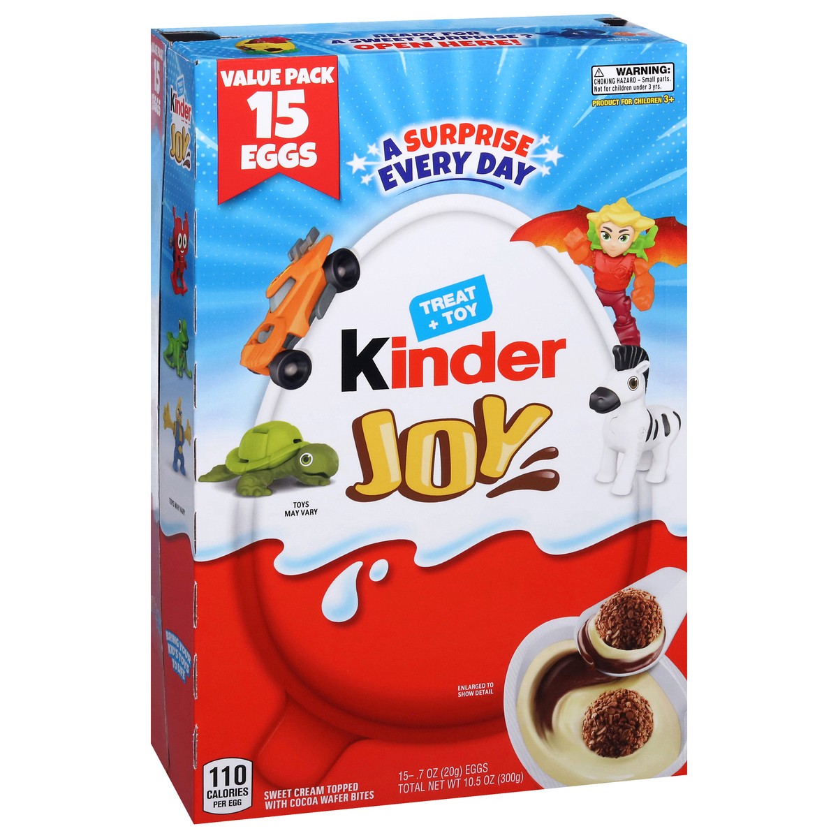 slide 4 of 4, Kinder Joy Candy Egg + Toy - Value Pack, 11.11 oz