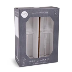 Core Home Wine Glass Set - Clear