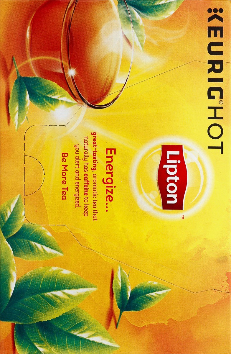 slide 2 of 5, Lipton Natural Energy Premium Black Tea K-Cup Pods, 12 ct