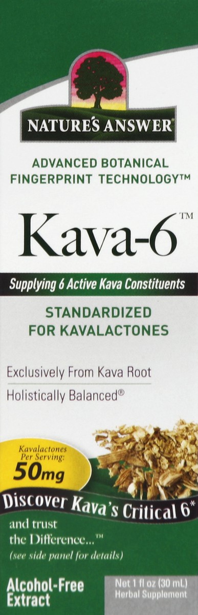 slide 3 of 5, Nature's Answer Standardized 50 mg Kava-6 Extract 1 fl oz, 1 oz