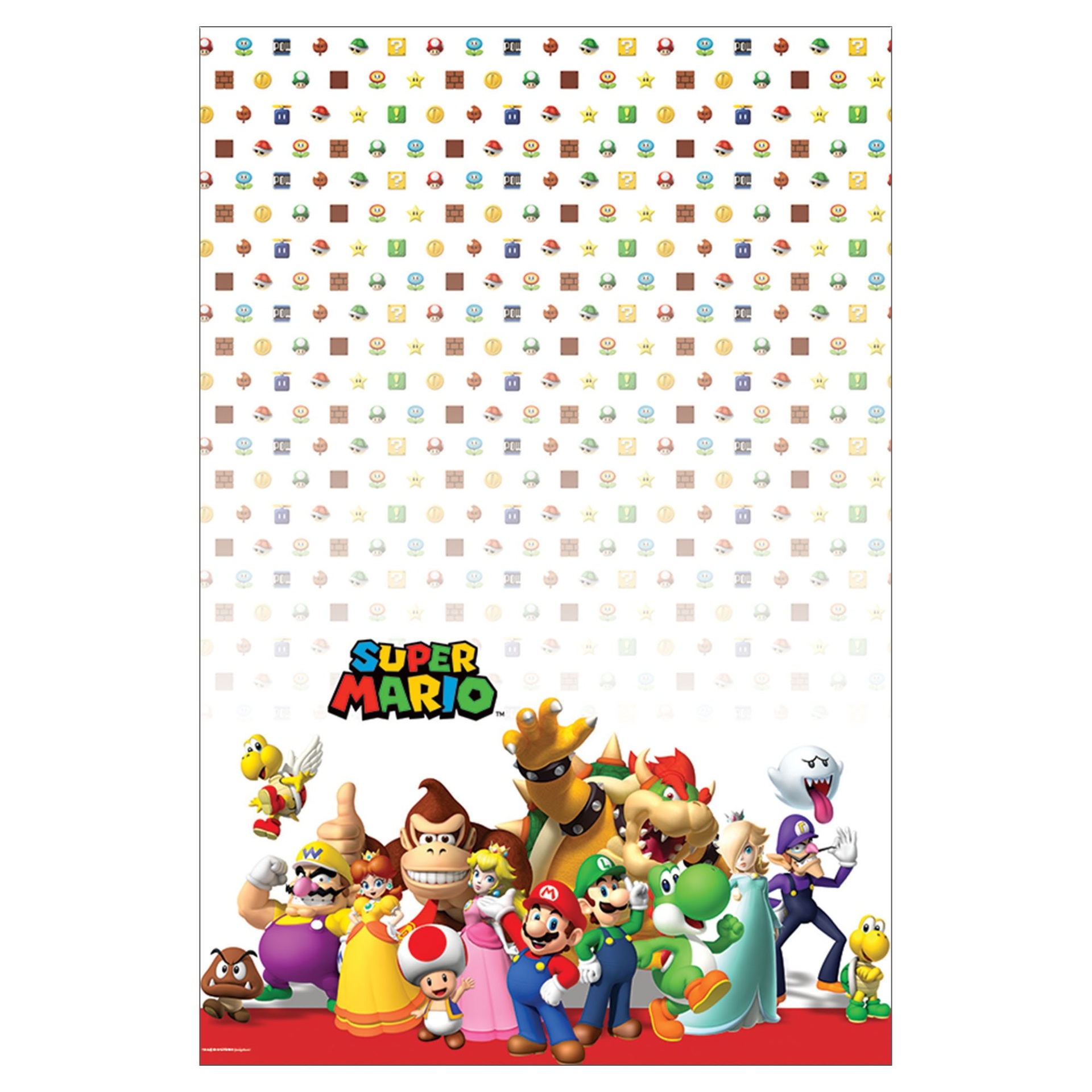 slide 1 of 1, Amscan Mario Super Brothers Tablecover, 1 ct