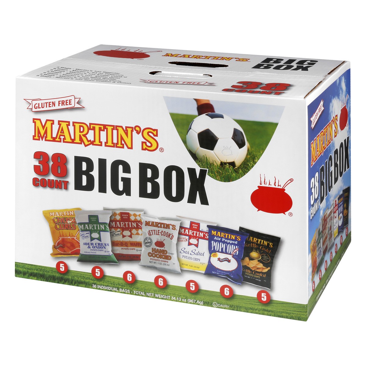 slide 9 of 13, Martin's Big Box Snacks 38 ea, 38 ct