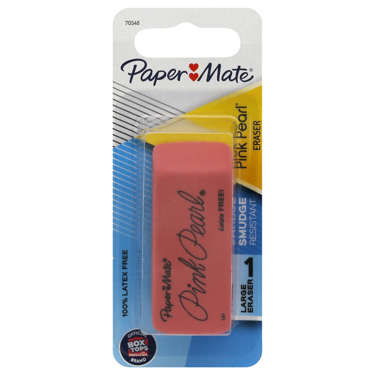 slide 1 of 1, Paper Mate Pink Pearl Latex-Free Eraser, 1 ct