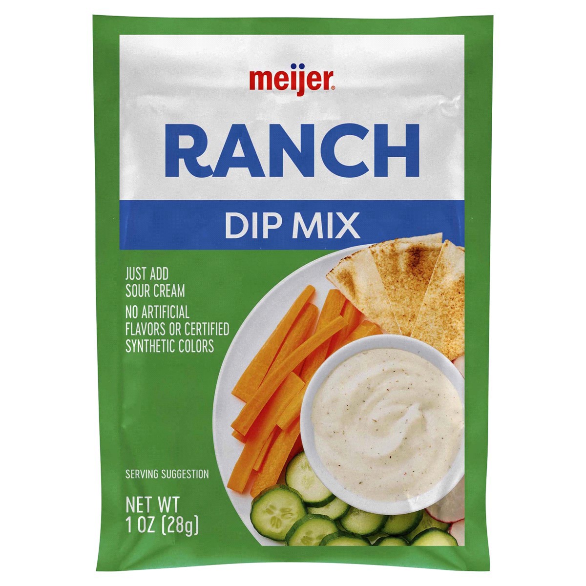 slide 1 of 5, Meijer Ranch Dip Mix, 1 oz