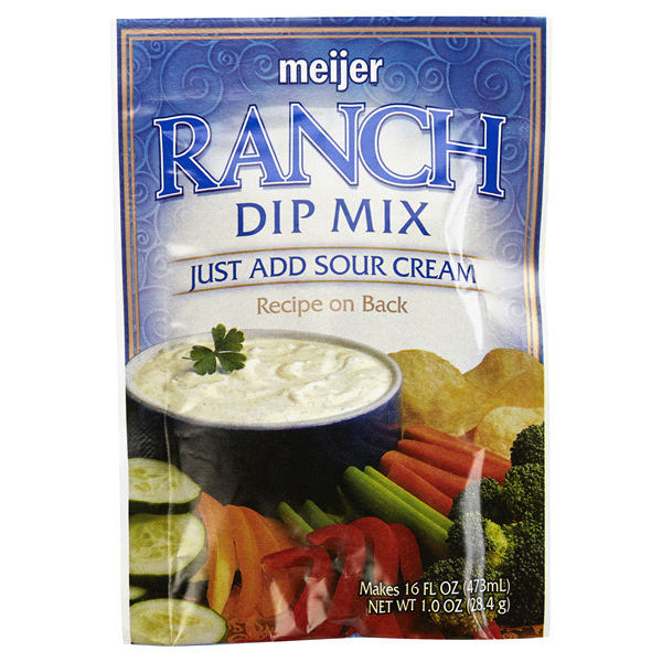 slide 1 of 2, Meijer Ranch Dip Mix, 1 oz