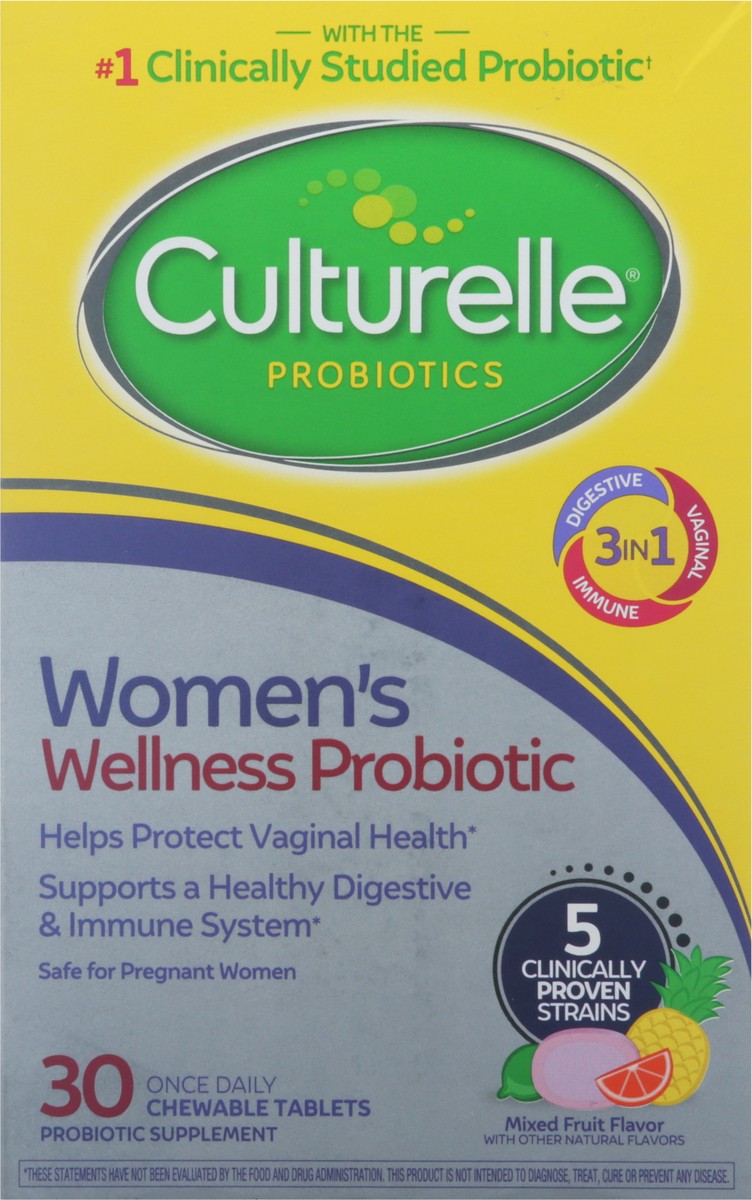 slide 6 of 9, Culturelle Women's Wellness Probiotic Chewable Supplement, 30 ct