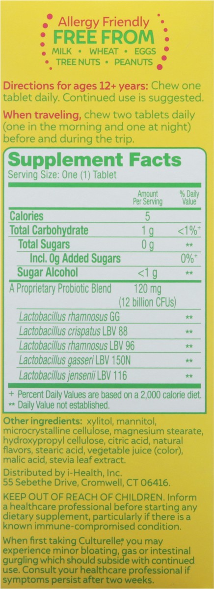 slide 8 of 9, Culturelle Women's Wellness Probiotic Chewable Supplement, 30 ct
