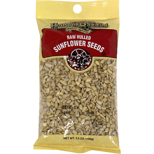 slide 1 of 1, House of Bazzini Raw Hulled Sunflower Seeds, 5.5 oz