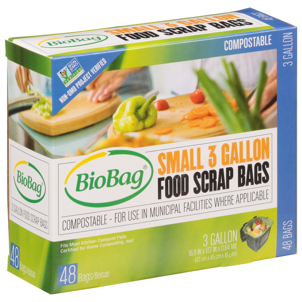 slide 2 of 9, Biobag Food Scrap Bags, 48 ct