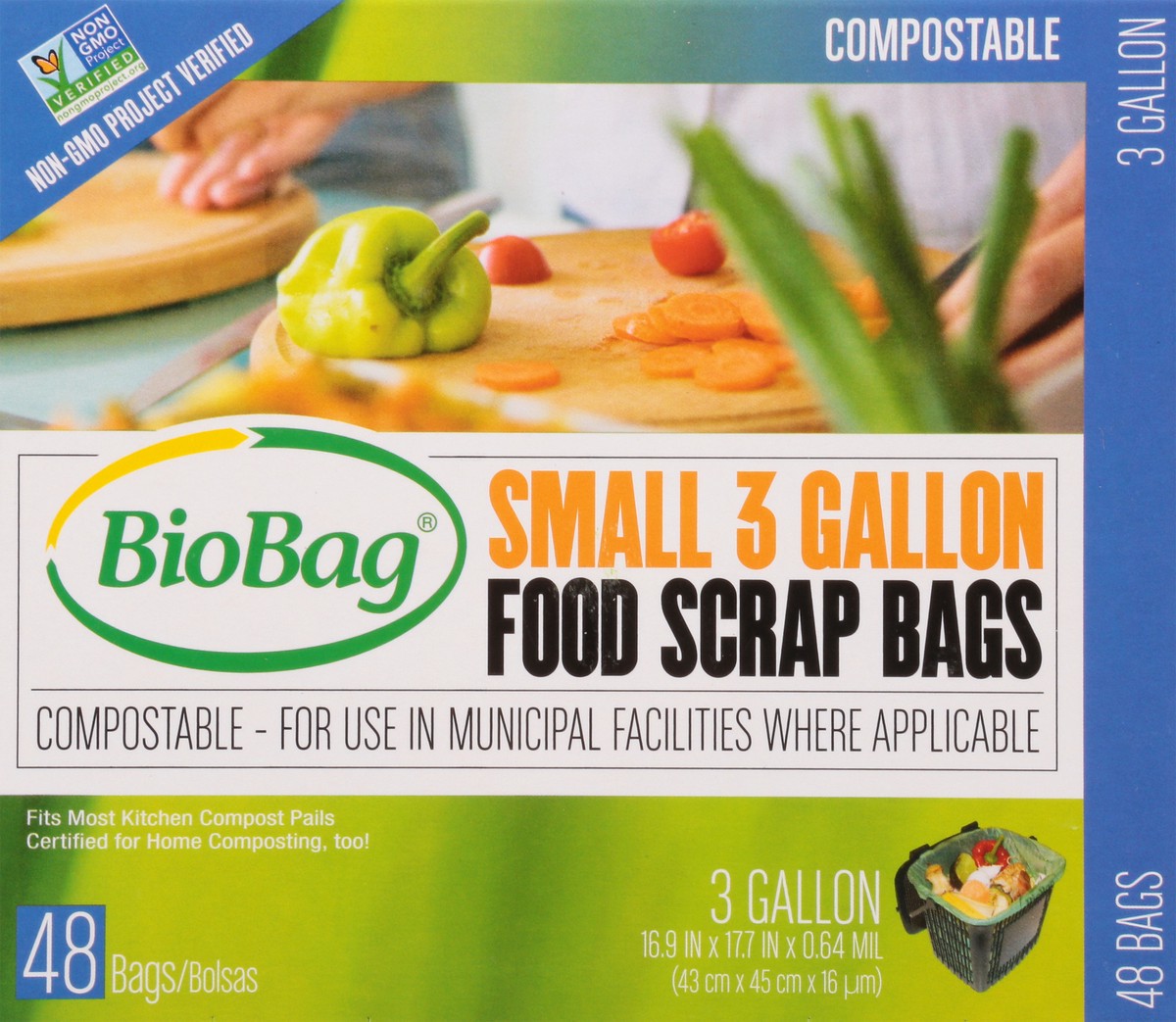 slide 6 of 9, Biobag Food Scrap Bags, 48 ct