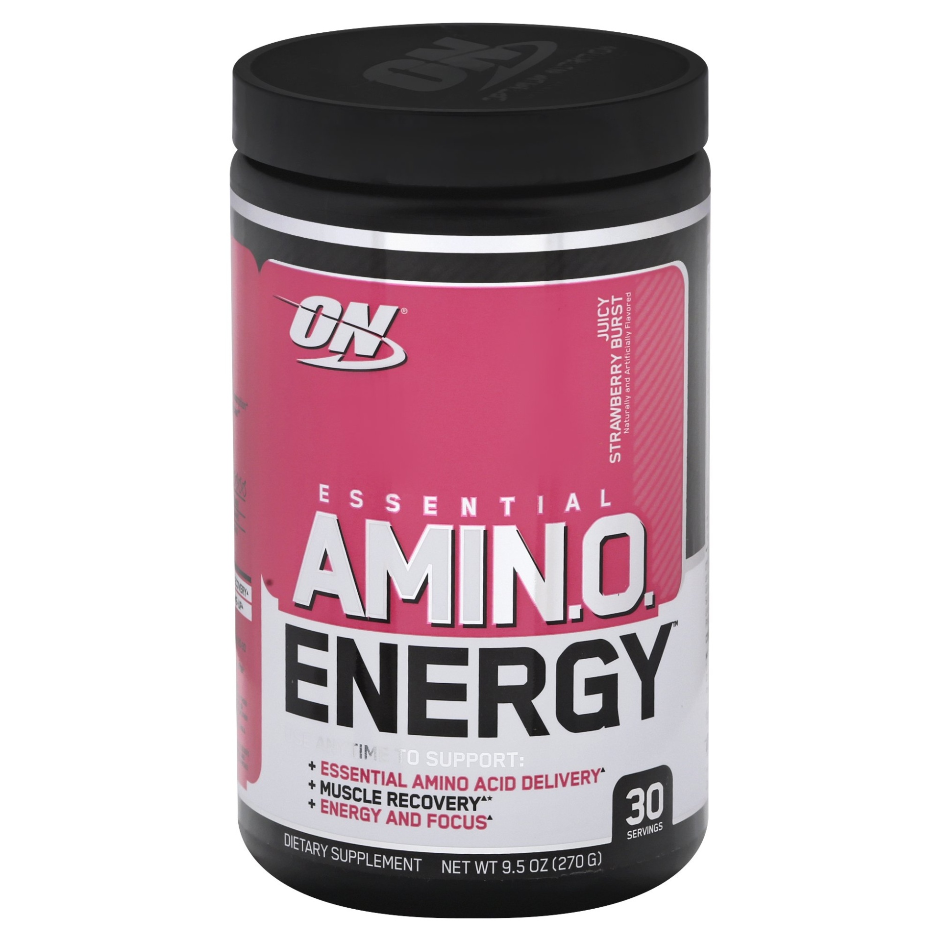 slide 1 of 1, Optimum Nutrition Essential AMIN.O. Energy - Juicy Strawberry Burst, 1 ct