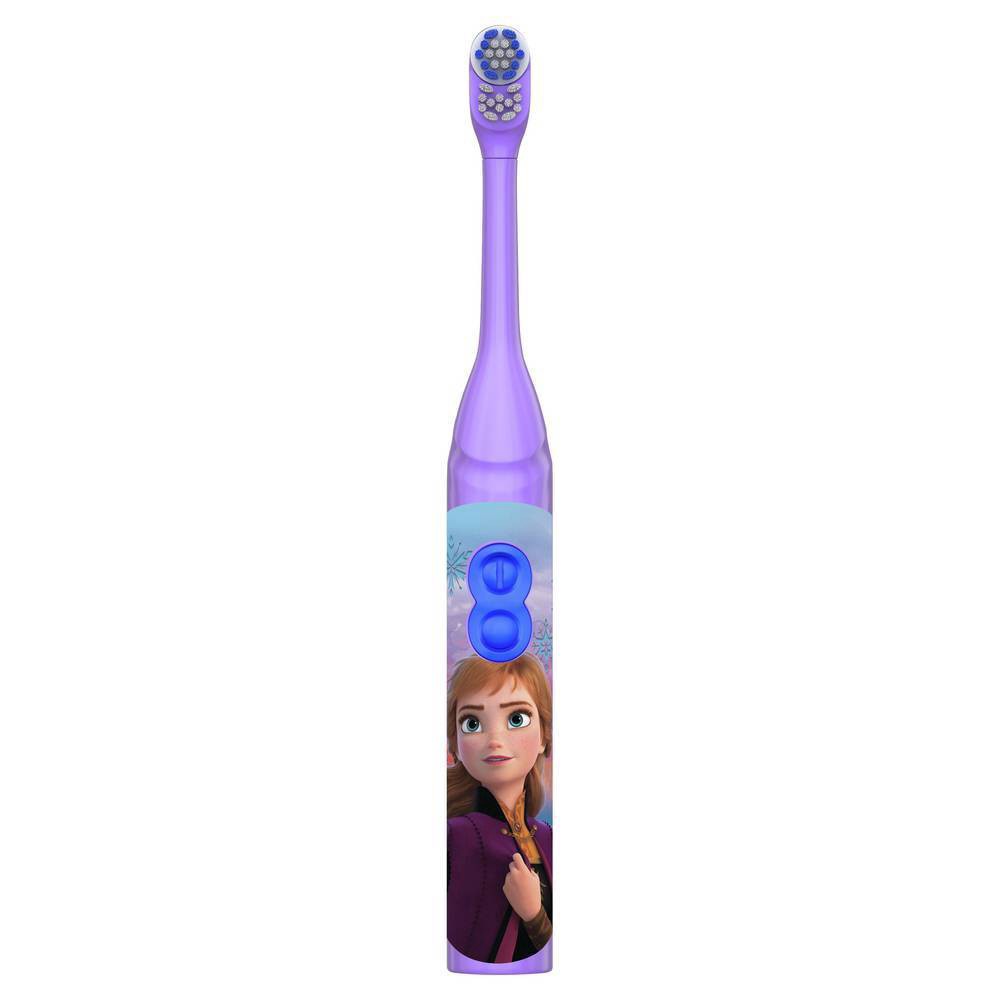 slide 6 of 9, Oral-B Kid's Battery Toothbrush featuring Disney's Frozen, Soft Bristles, for Kids 3+, 1 ct