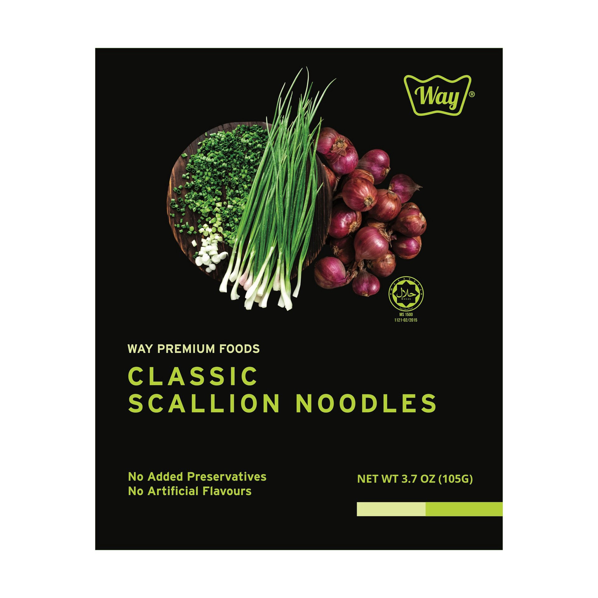 slide 1 of 1, Way Classic Scallion Noodles, 3.7 oz