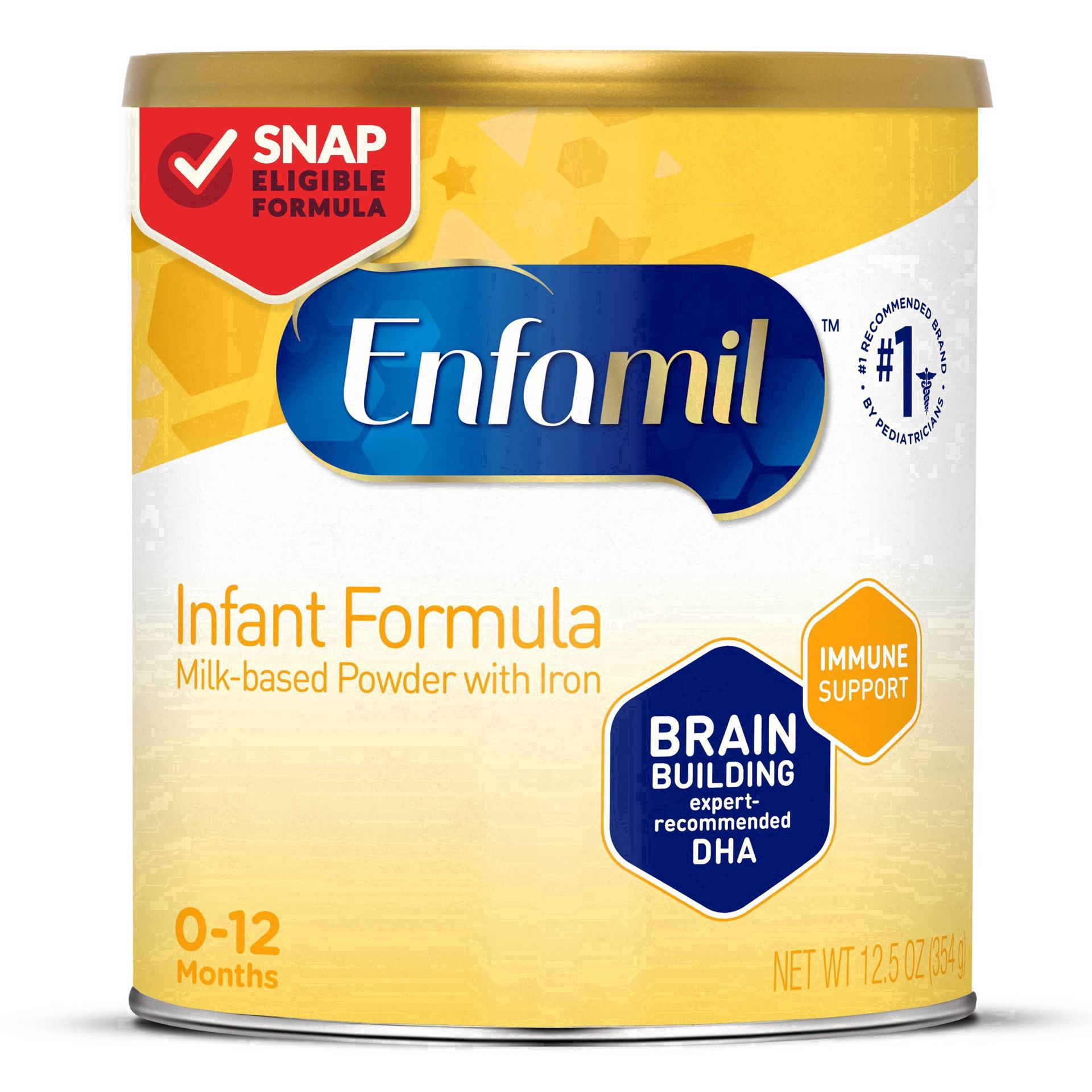 slide 16 of 60, Enfamil 0-12 Months Milk-Based Powder with Iron Infant Formula Baby 12.5 oz, 12.5 oz