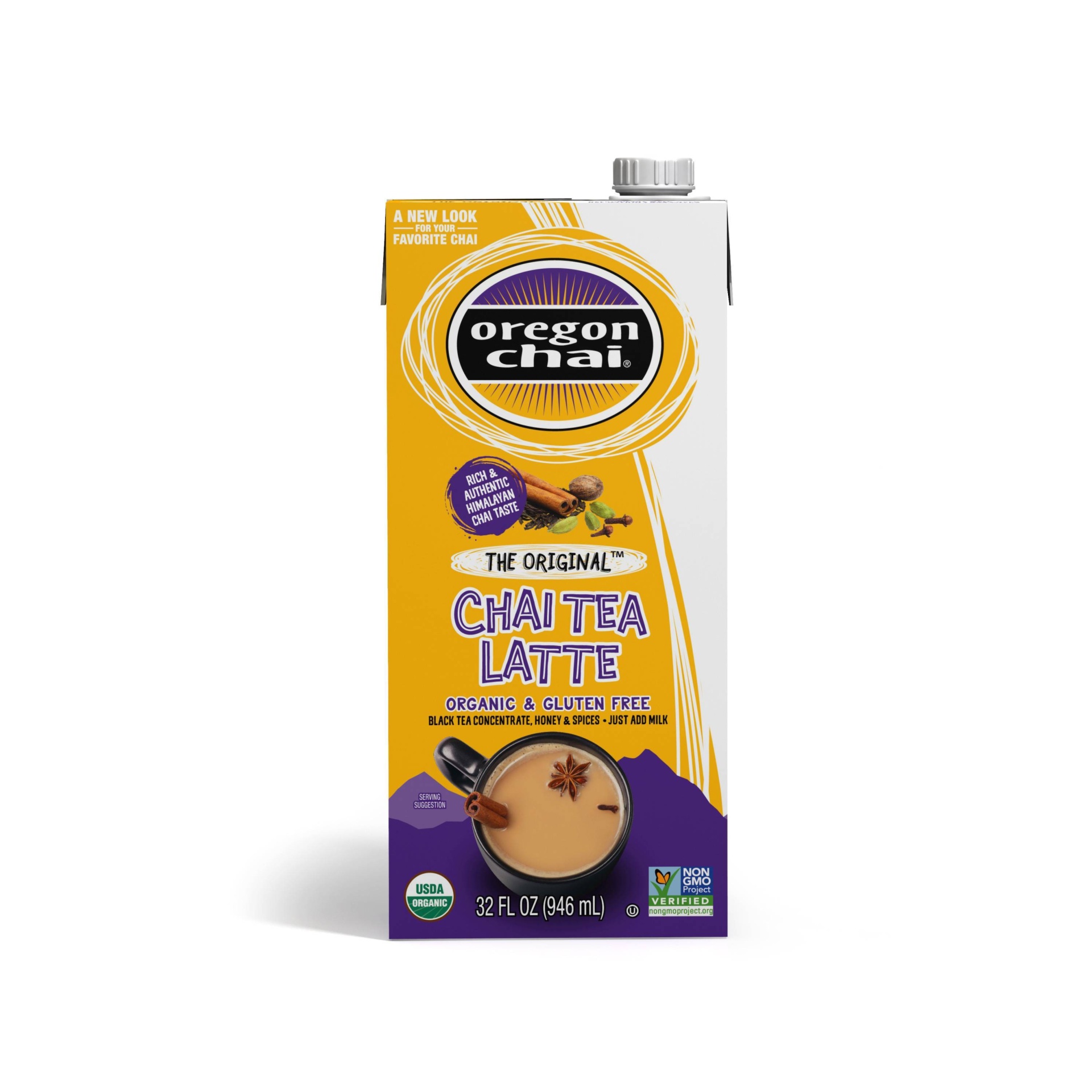 slide 1 of 1, Oregon Chai Chai Tea Latte Concentrate, 32 oz