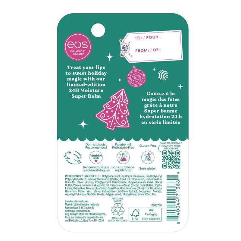 slide 3 of 6, Eos Cookie Butter Lip Balm Tube Holiday, 1 ct