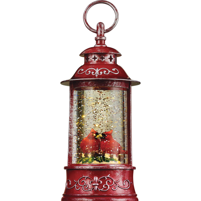 slide 1 of 1, Merry Brite Red And White Battery Operated Water Lantern, 1 ct