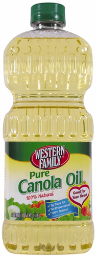 slide 1 of 1, Western Family Pure Canola Oil, 48 oz