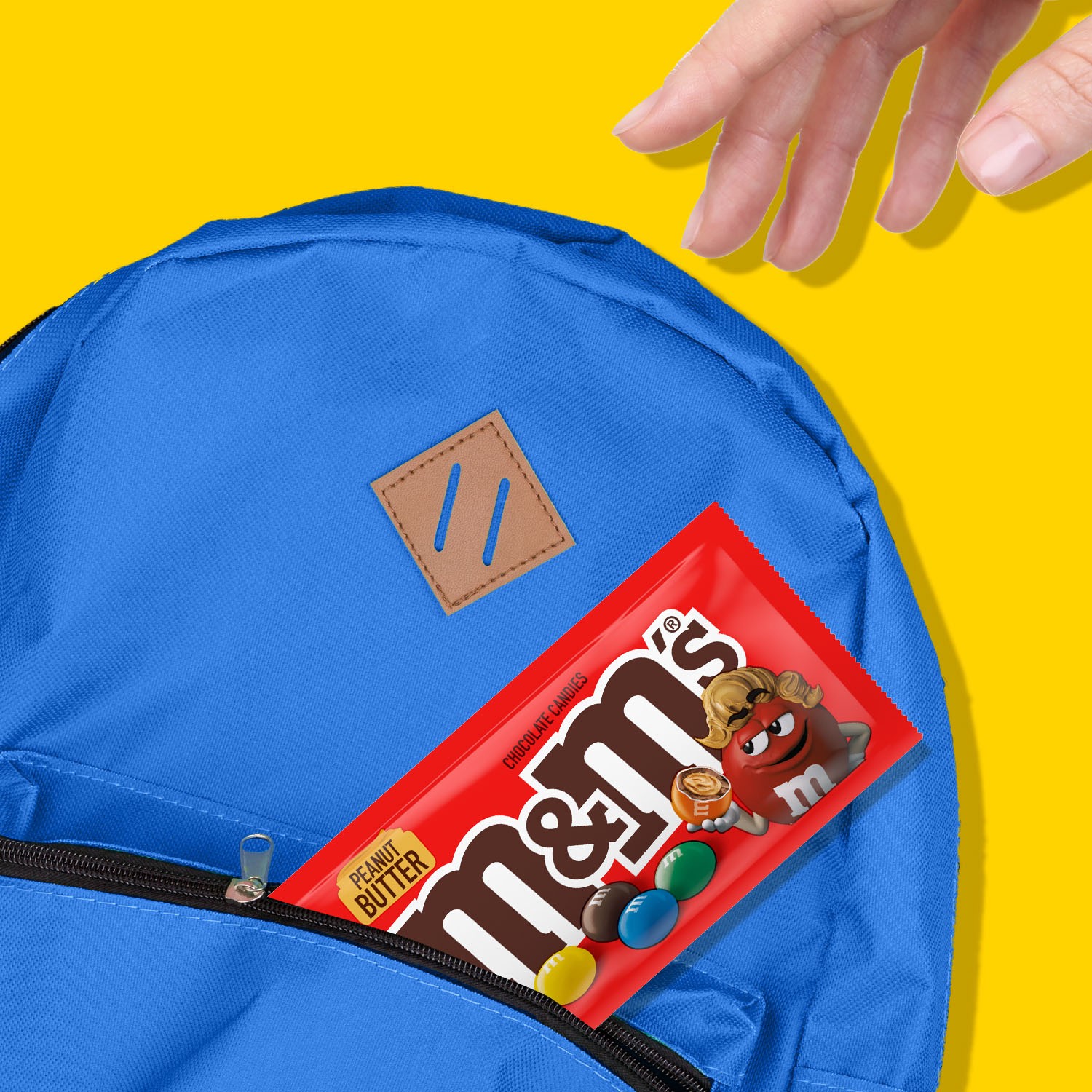 slide 4 of 8, M&M's Peanut Butter Milk Chocolate Candy, Full Size, 1.63 oz Bag, 1.63 oz