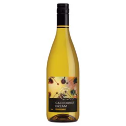 California Dream Chardonnay White Wine, 750mL Wine Bottle