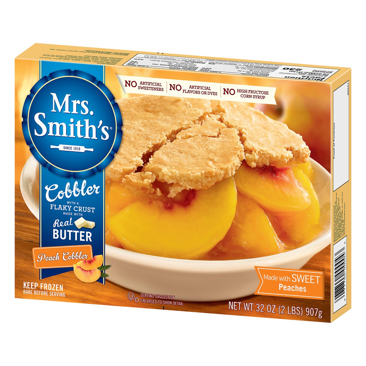 slide 5 of 10, Mrs. Smith's Peach Cobbler 32 oz. Box, 32 oz