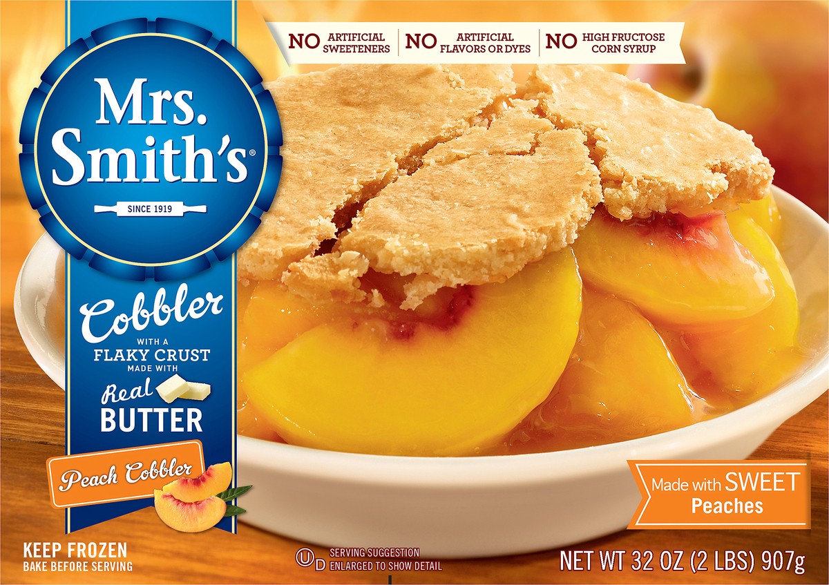 slide 8 of 10, Mrs. Smith's Peach Cobbler 32 oz. Box, 32 oz