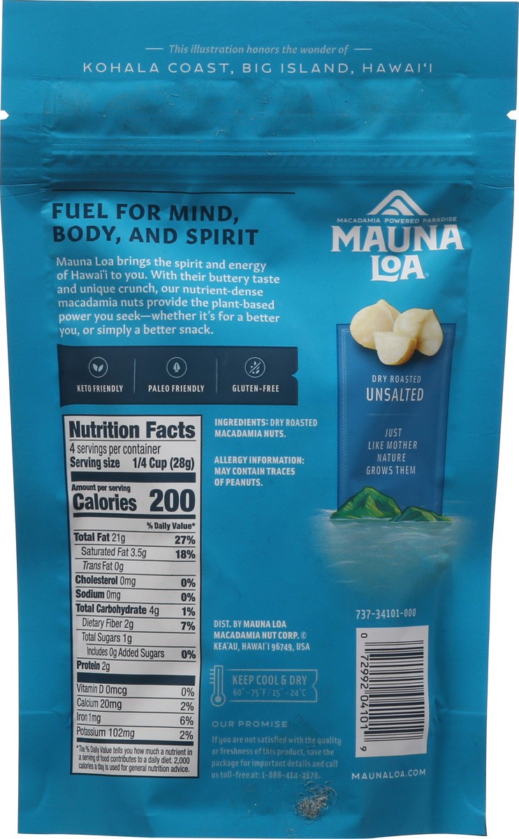 slide 6 of 9, Mauna Loa Dry Roasted Natural Macadamias 4 oz, 4 oz