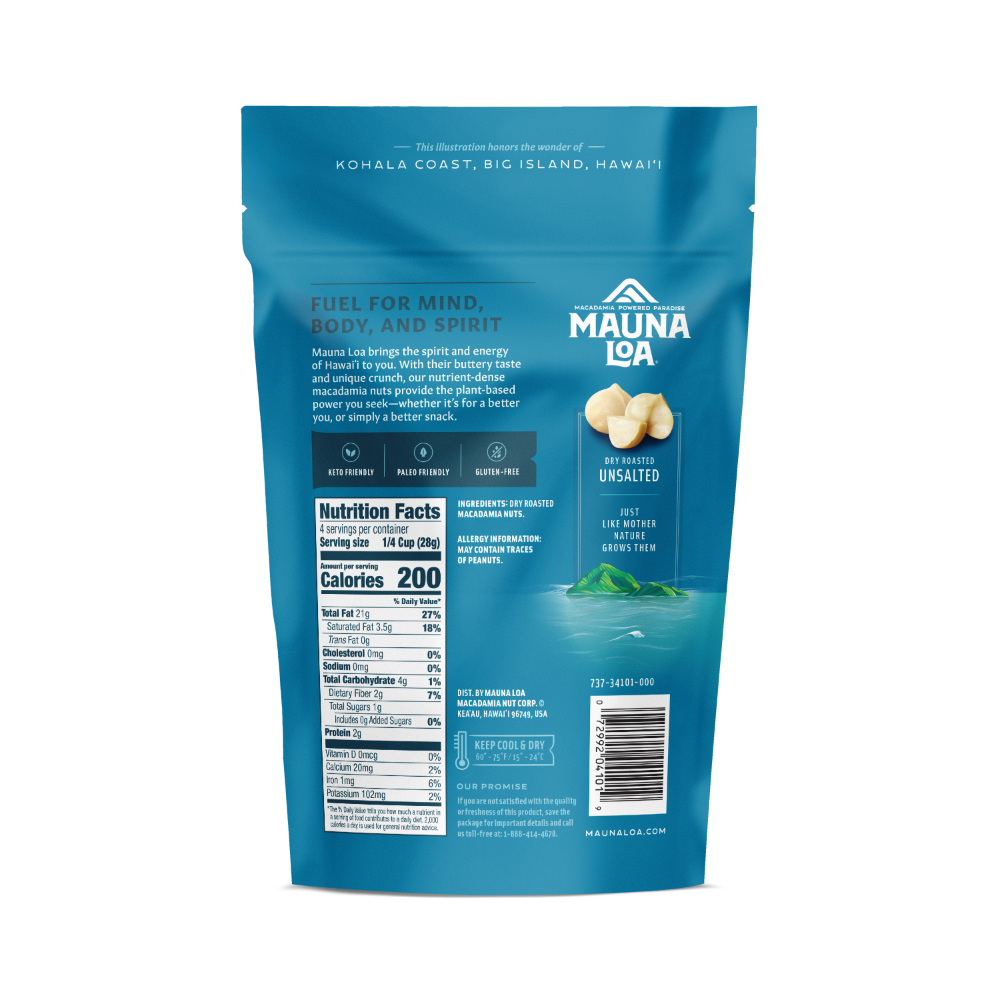 slide 1 of 9, Mauna Loa Dry Roasted Natural Macadamias 4 oz, 4 oz