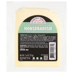 Yancey's Fancy Aged Cheddar Horseradish Cheese 7.6 oz