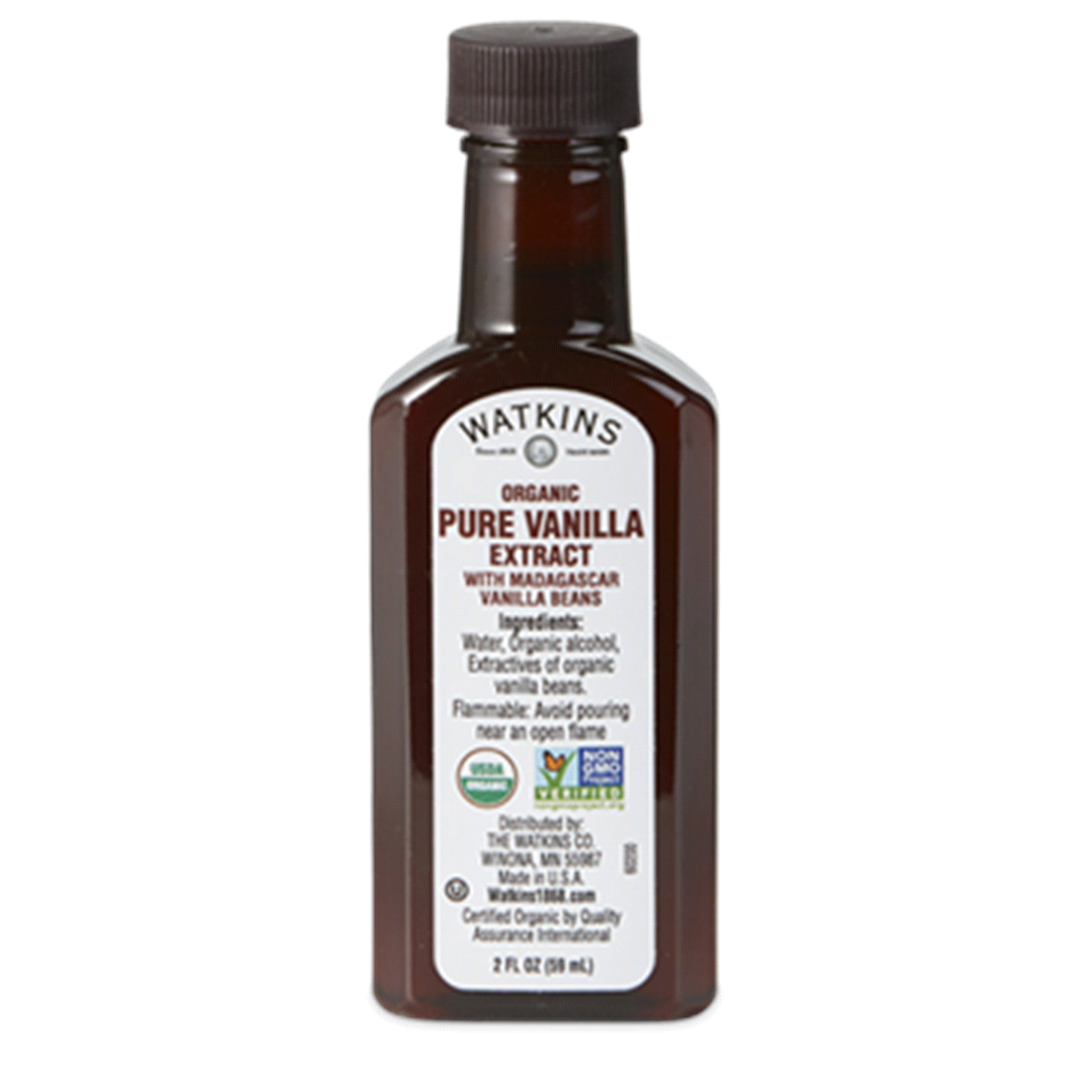 slide 1 of 1, Watkins Watkin's Organic Pure Vanilla Extract, 2 oz