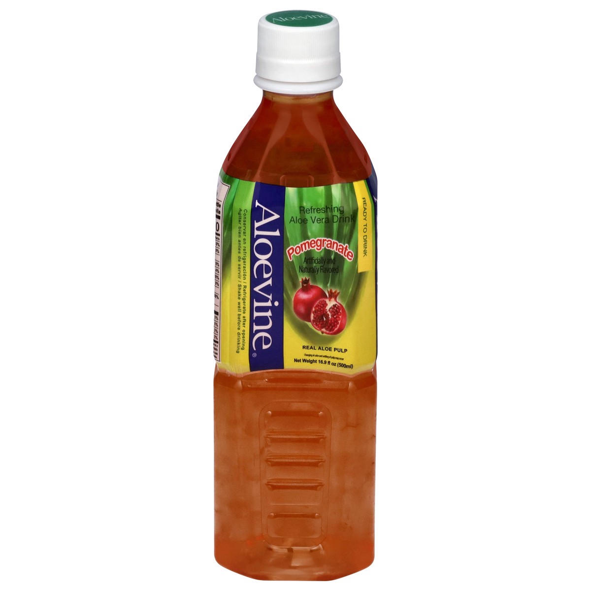 slide 1 of 14, Aloevine Refreshing Pomegranate Aloe Vera Drink 16.9 fl oz, 16.9 fl oz