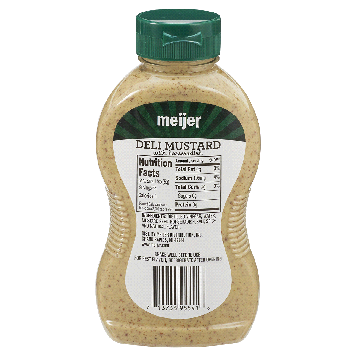 slide 2 of 2, Meijer Deli Mustard with Horseradish, 12 oz