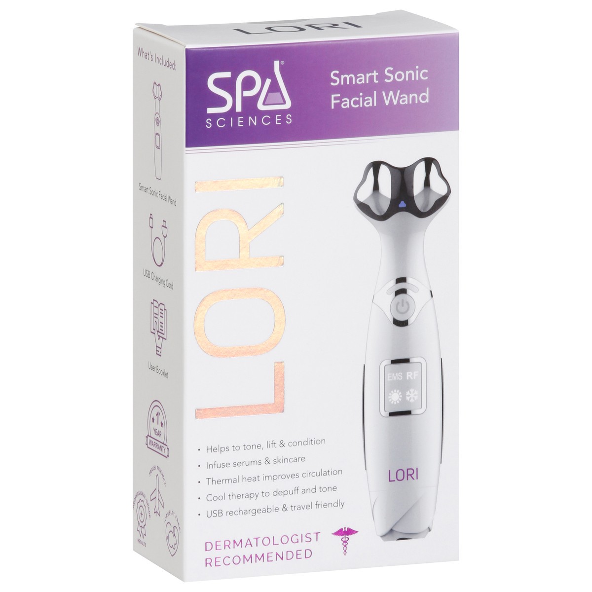 slide 5 of 12, Spa Sciences Lori Smart Sonic Facial Wand 1 ea, 1 ct
